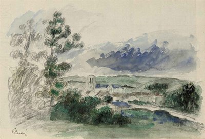 Village by Pierre Auguste Renoir